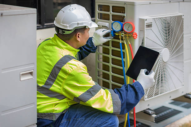 Professional Hvac technician working in Kerens, TX